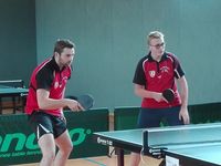 konzentriert beim kürzlichen Turnier in Ershausen, Christopher Nielebock (links) und Tom Riethmüller